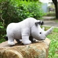 thumbnail image 7 of 35cm Real Life Rhinoceros Plush Toy Stuffed Lifelike African Rhinos Wild Animals Doll Toys  For Kids Children Xmas Gift Decor, 7 of 7