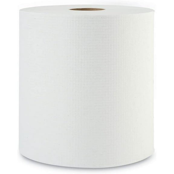 Boardwalk 6254 Hardwound Paper Towels, 8" X 800ft, 1-Ply, White, 6 Rolls/carton