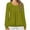 Army Green, variant on QUNYINEY Solid Shirts for Women Crew Neck Green Long Sleeve Casual Tops Loose Drop Shoulder Pullover Pleated T-Shirts