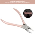 thumbnail image 4 of Cortaúnas Profesional de acero inoxidable con ergonómico aerodinámico paracononomicosis, Oro Rosa, Umas Finas y Gruesas, 4 of 7