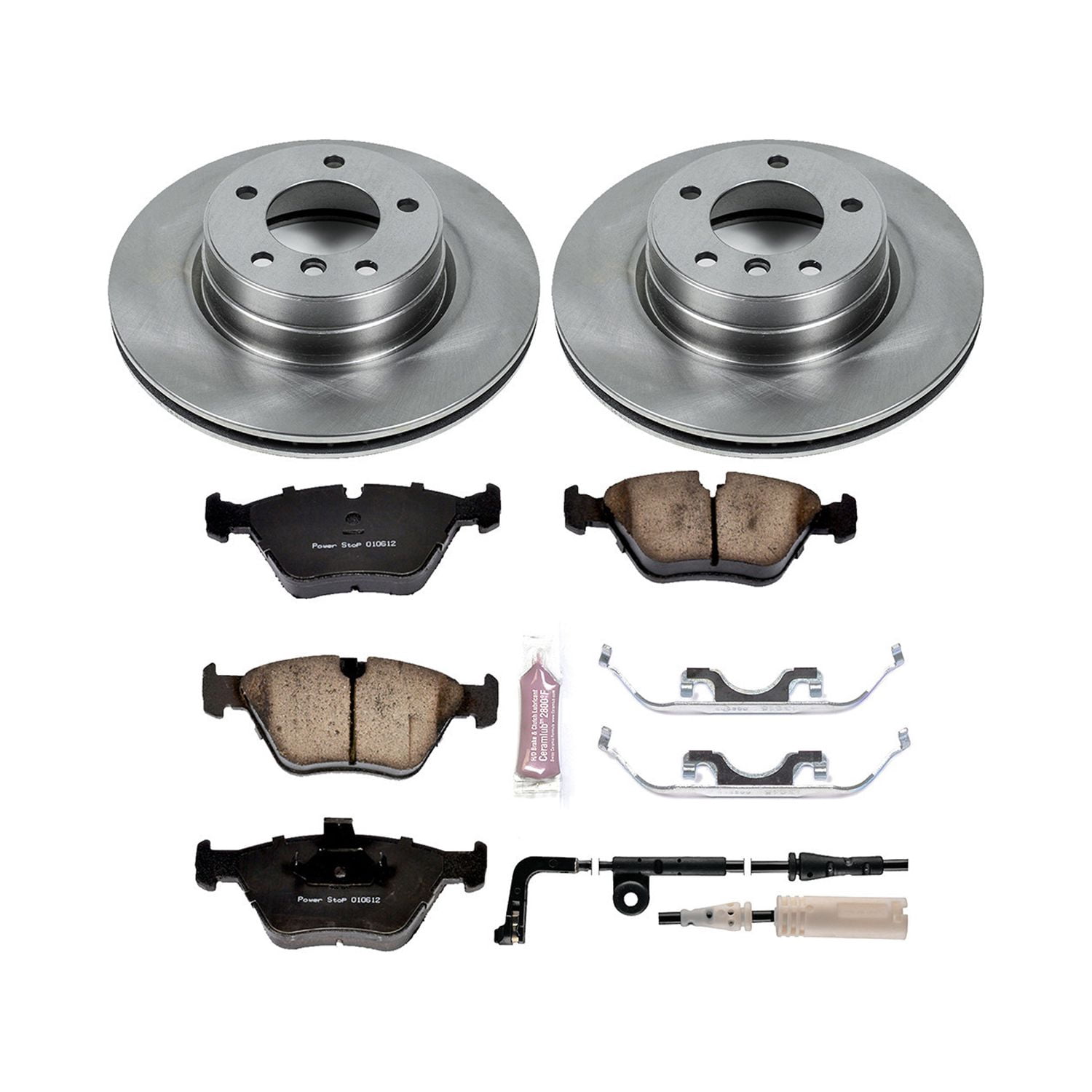 Power Stop Front Stock Replacement Brake Pad and Rotor Kit KOE5156