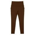 thumbnail image 3 of FASHOFT Lifting Leggings for Women Gym Seamless Workout Leggings High Waist Tummy Control Yoga Pants Coffee L, 3 of 4