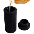 thumbnail image 3 of 2X Dish Soap Squeeze Bottle for Sink Kitchen, Silicone Hand Soap Dispenser for Bathroom, Countertop Dispenser (Black), 3 of 7