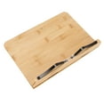 thumbnail image 1 of Tablet Holder Dock, 5 Different Angles Adjustable Bamboo Tablet Stand  for Dormitories Homes for Classrooms Libraries Office for Children, 1 of 8