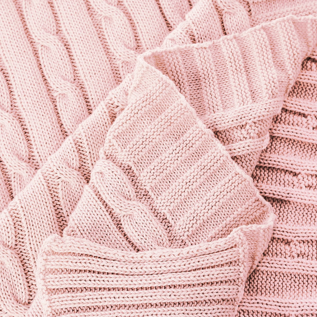 Blush cotton blanket cheap
