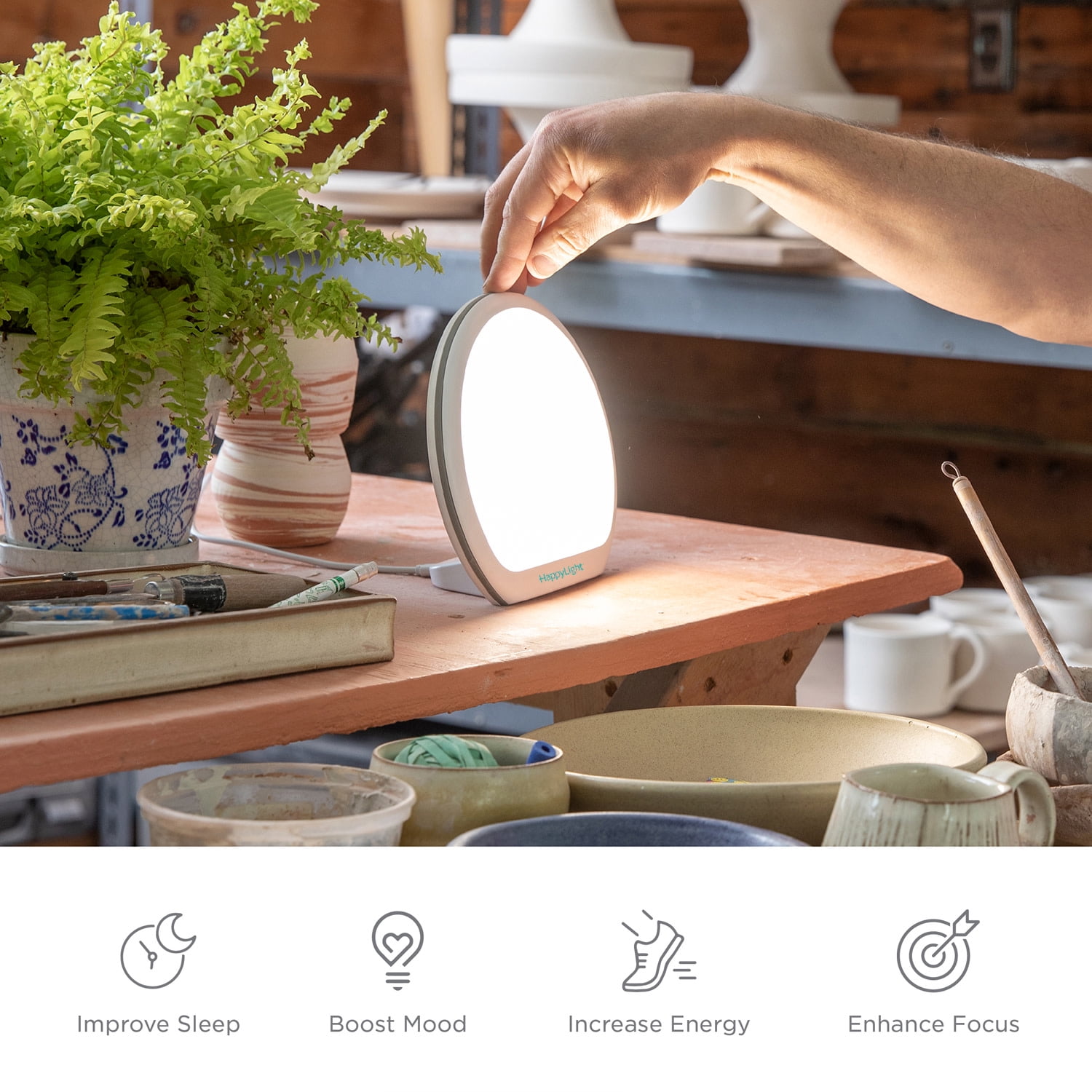 その他 verilux HappyLight Alba HappyLight® Alba 10,000 lux Light Therapy Lamp w/Timer | Shop Verilux