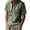 Army Green, variant on Men’s Linen Short Sleeve Shirt with Classic Spread Collar Relaxed Fit Button Down Design and Chest Pocket for Everyday Wear