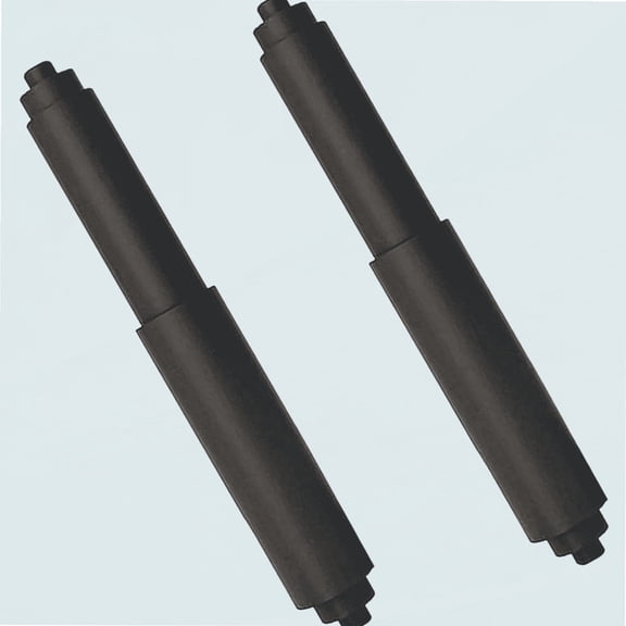 Toilet Paper Holder Roller 2pcs Black Color Plastic Toilet Tissue Flexible Holder Replacement Bathroom Plastic Spring Loaded Insert Spindle