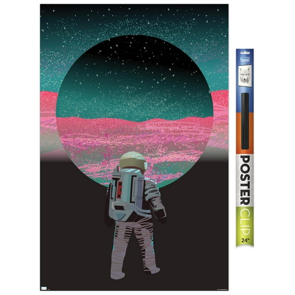 Abstract Astronaut Wall Poster, 22.375" x 34"
