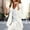 White coat for women, variant on Solid Casual Long Sleeve Blouse Stylish Pullover Coats Comfortable Fabric Scarf Sweater Casual Jacket for Daily Wear Party Wedding Fall Winter White M