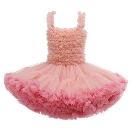 

Penkiiy Toddler Girls Color Net Yarn Bowknot Birthday Party Flowers Gown Kids Dresses Easter Dresses for Toddler Girls 0-6 Months Hot On Sale