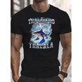 thumbnail image 1 of Men'S "Tralalero Tralala" Shark in Sneakers Graphic T-Shirt - Black Casual Short Sleeve Crew Neck, Machine Washable Summer Top, Fun Cartoon Design for Casual Attire & Gifts, 1 of 7
