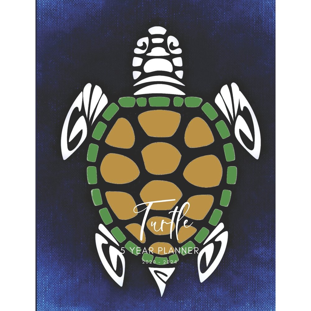 2020-2024 Five Year Planner Monthly Calendar Turtle Tortoise Goals 2020-2024 Five Year Planner Monthly Calendar Turtle Tortoise Goals