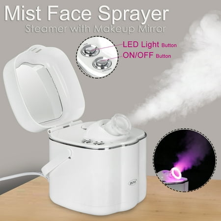 Zeny Facial Steamer Hot Mist Moisturizing Unclogs Pores Clear Blackheads Suction Face Hydration Atomizer Salon Skin Care Sauna SPA Acne Humidifier (Best Way To Unclog Pores On Face)