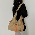 thumbnail image 2 of URSOFINE Nylon Drawstring Hobo Shoulder Bag, Lightweight Casual Crossbody Tote with Adjustable Strap, Spacious Commuter Sling Bag for Women, 2 of 7