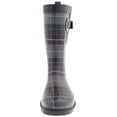 thumbnail image 3 of Shiny Classic check Printed Mid Calf Rubber Women Rain Boot, 3 of 3