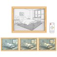 thumbnail image 1 of Luz 8in INS LED Pintura Recargable 3 Modos Noche (Fuera de la Ventana), 1 of 9