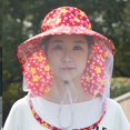 thumbnail image 3 of Hsqqdc Red Mosquito Net Hat Mesh Face Cover Insect Proof Sun Shade Bucket Cap Outdoor, 3 of 7