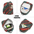 thumbnail image 5 of FORMRS Mini Backpack Purse for Women Travel Daypack Casual Shoulder Bag, Green Stars Abstract, 5 of 7