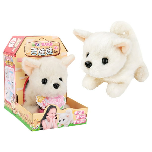 Cute Walking Pet Barking Dog Electric Toy Soft Gift Plush Dog For Kids