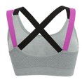 thumbnail image 2 of Fitness Yoga Entrenamiento Sujetador deportivo Mujer Gimnasio Correr Top acolchado a prueba de golpes Gris M, 2 of 4