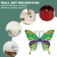 thumbnail image 4 of Valla de mariposa de metal para decoración de jardín, arte de patio, mariposa grande, escultura de balcón para terraza al aire libre, rojo, color, 4 of 5