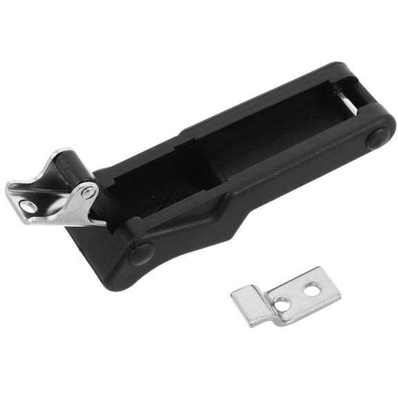SOPOTUTU Black Rubber Latch for Secure Locking in RVs and Boats, 1 Piece Replacement Accessory