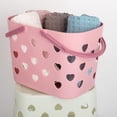 thumbnail image 4 of Anyoifax Cesta de almacenamiento de plástico portátil para ducha con asa, organizador para baño, despensa, cocina, dormitorio universitario, garaje, color rosa, 4 of 5