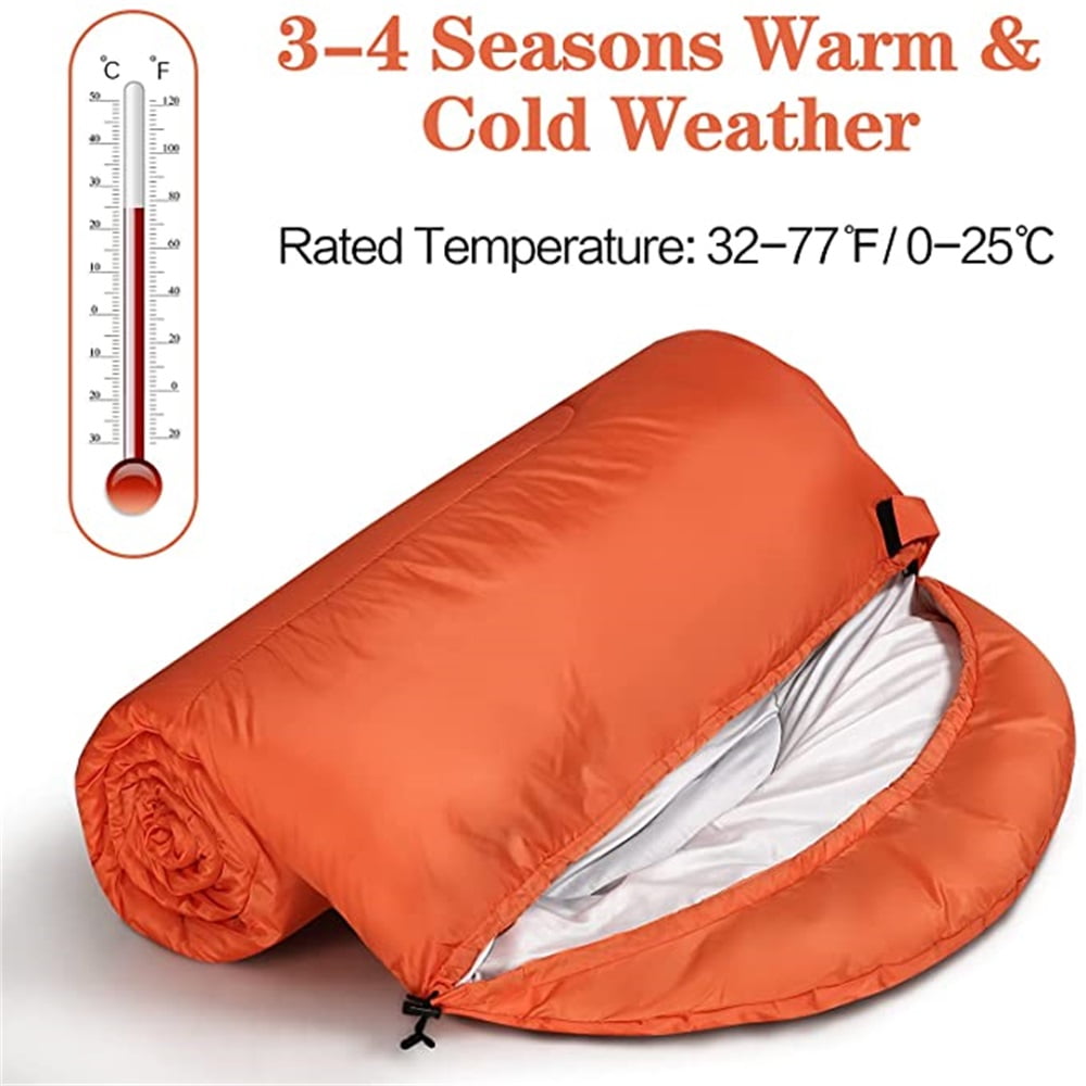 Kepooman Indoor & Outdoor Waterproof Outdoor Hiking Backpacking Sleeping Bag, Lightweight Portable Sleeping Bag Waterproof Sleeping Bag for Camping & Backpacking & Hiking, Orange Kepooman Indoor & Outdoor Waterproof Outdoor Hiking Backpacking Sleeping Bag, Lightweight Portable Sleeping Bag Waterproof Sleeping Bag for Camping & Backpacking & Hiking, Orange