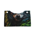 thumbnail image 2 of Logiee Realistic Style Green Fur Wolf Print Tissue Box Cover,Stylish Tissue Box Holder Decorative Tissue Cover for Bathroom Toilet Bedroom Living Room Table Desk Office, 2 of 7
