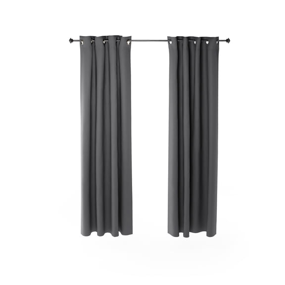 Furinno COLLINS Blackout Curtain 52x84 in. 2 Panels, for Living Room, Bedroom, Grey