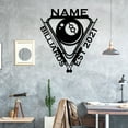 thumbnail image 4 of Craftnamesign Custom Billiards Club Metal Wall Art LED Light, Custom Snooker Player Name Sign, 4 of 5