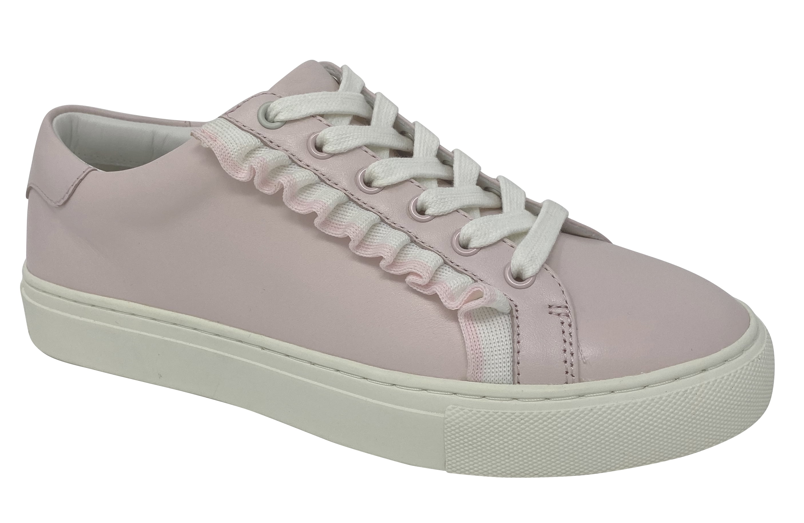 tory burch pink ruffle sneakers