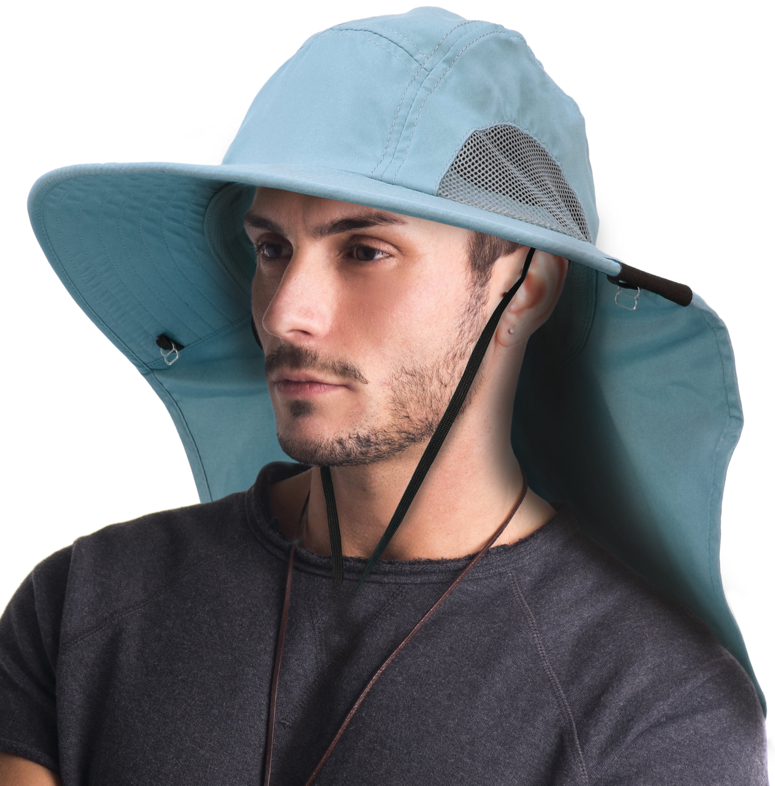 hat with neck flap walmart