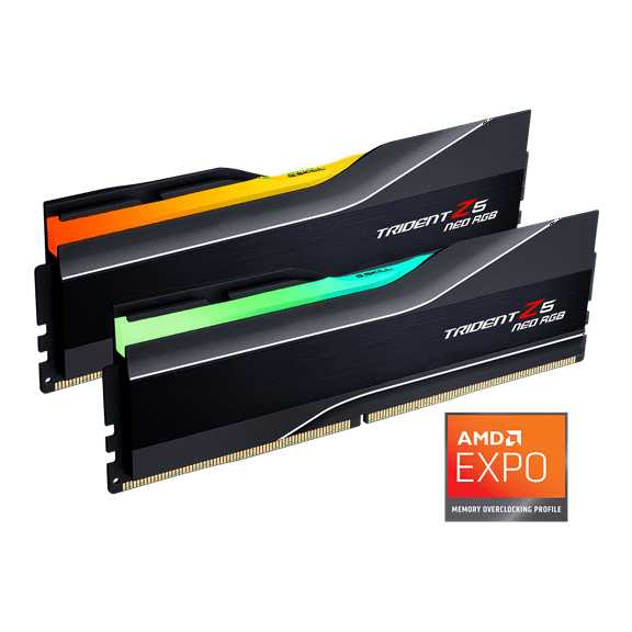G.SKILL Trident Z5 Neo RGB Series 64GB (2 x 32GB) 288-Pin PC RAM DDR5 6000 (PC5 48000) Desktop Memory