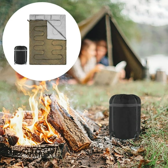 Riforla Double Camping Sleeping Bag for Couples: Thickened Detachable and Connectable Enjoy Outdoor Romance Camping & Hiking E
