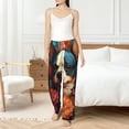 thumbnail image 6 of Lsque Vintage Colorful Flower French Bulldog Print Women's Pajama Pants, Lounge Pant - Comfortable Home Wear,Elastic Waistband, Stylish Design-Small, 6 of 9
