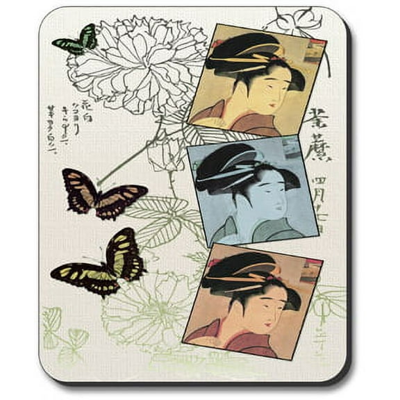 Art Plates Mouse Pad - Three Geishas