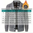 thumbnail image 5 of Maean Men Cardigan Sweaters Button down Fleece Lined Thick Warm Fall Winter Knitted Coats M-4XL, 5 of 5