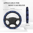 thumbnail image 3 of Cauagu Starry Sky Meditating Chimpanzees Print Car Steering Wheel Cover - Universal Car Accessory for Diverse Cars for Steering Wheel with a Diameter of 14.5"-15", 3 of 7