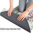 thumbnail image 3 of Pioneer Flower Floral Print Pattern Hot Yoga Mat Towel Non Slip for Hot Yoga - Quick-Drying Yoga Mat Cover with 4 Corner Pockets with Travel Bag - Hot Yoga Towel Non Slip 70"x26", 3 of 6