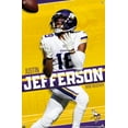 thumbnail image 4 of NFL Minnesota Vikings - Justin Jefferson 22 Wall Poster with Push Pins, 14.725" x 22.375", 4 of 6