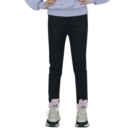 

Kids Pants Kids Toddlers Girls Lined Jeans Winter Denim Jeggings Warm Pants Girls Leggings Size 7-8 Toddler Girl Pants(Color:Pink Size:4-5 Years)