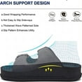 thumbnail image 4 of Men's Adjustable Orthotic Sandals Comfort Casual Summer Buckle Sport Lightweight Waterproof Handmade Slippers Brown 6.5 US-7 US, 4 of 7