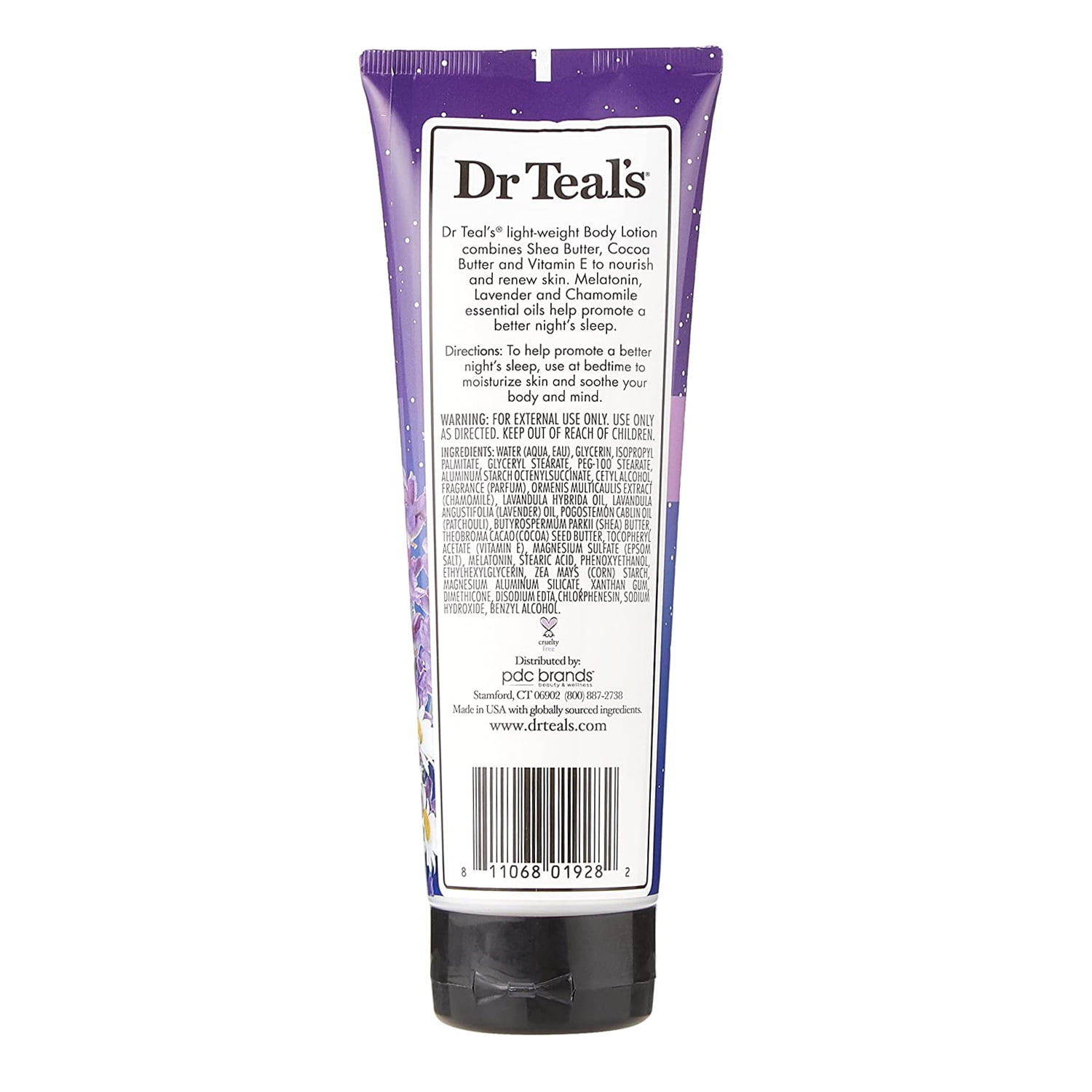 Dr Teals Body Lotion Melatonin Sleep 8 Oz, Pack of 12