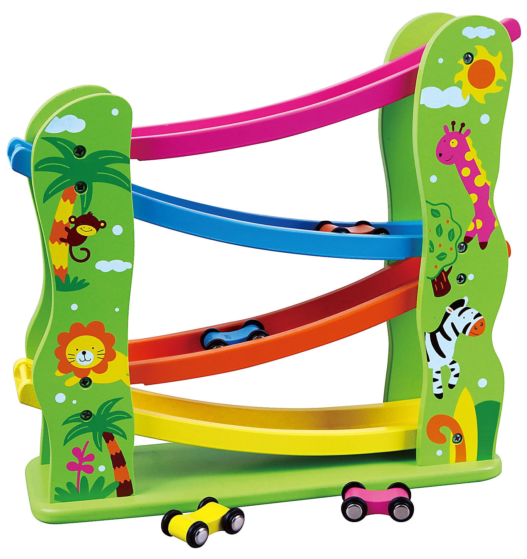 Wooden Jungle Ramp Racer