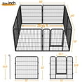 thumbnail image 4 of Yaheetech 31.5"H Heavy Duty Pet Playpen, Black, 8 Panel, 4 of 6