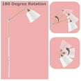 Floor Lamp Reading Light Adjustable Metal Standing Lamp for Living Room, Bedroom, Office or