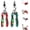 Red+green, variant on Multifunctional Digital Electrician's Pliers, Wire Stripper and Crimper for Cutting, Stripping & Pulling, Repair Equipment for Men, High-Carbon Steel with Voltage Tester, (red)