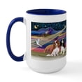thumbnail image 2 of CafePress - Xmasstar/2 Cavaliers Large Mug - 15 oz Ceramic Large White Novelty Mug, 2 of 4
